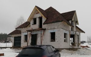 Completed multi-gable roof after replacement