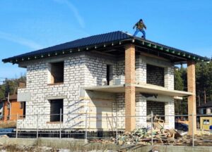 New construction roof after install